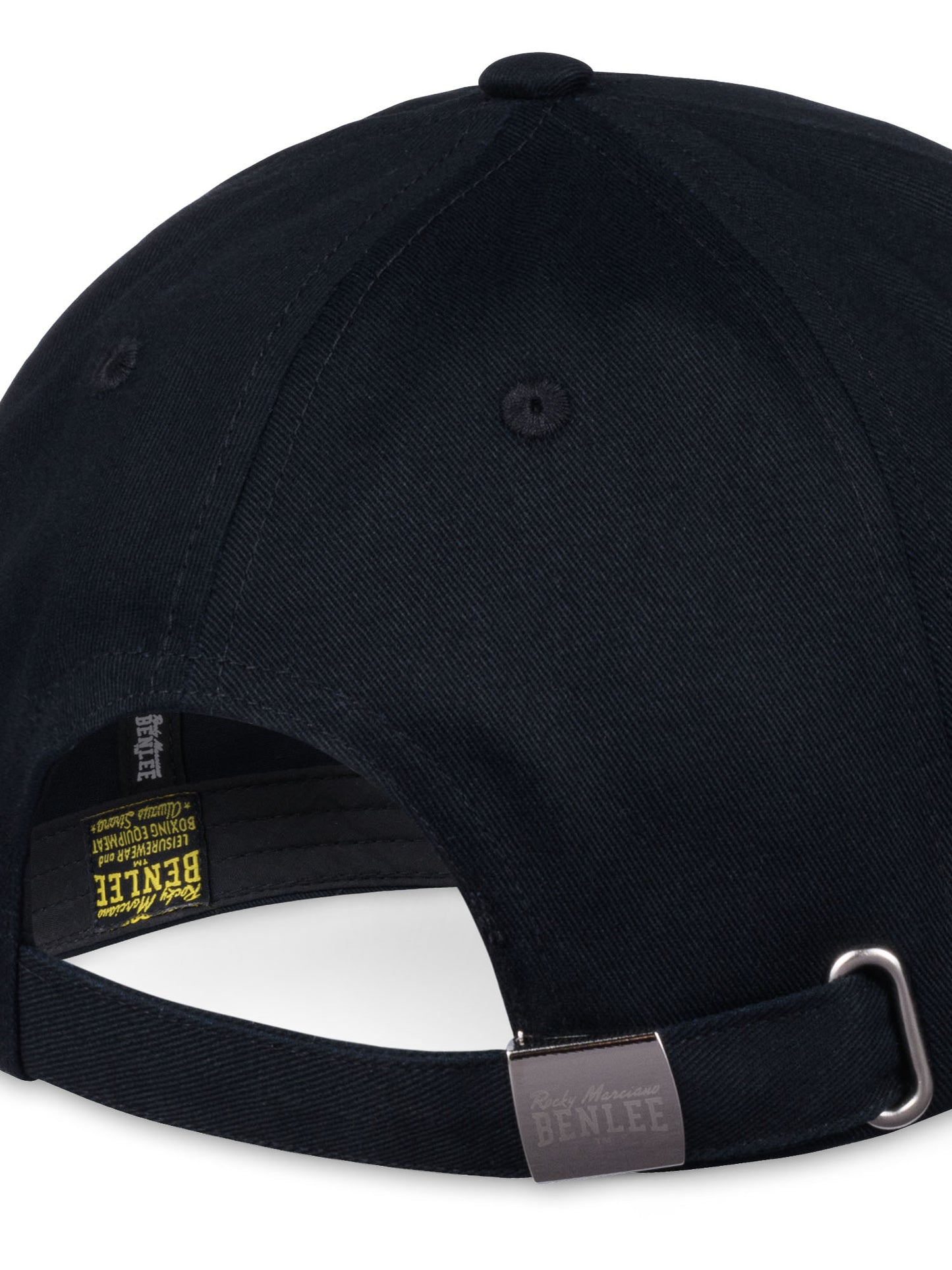 Schwarze BENLEE Basic Kappe aus Baumwolle mit 3D Logo Print