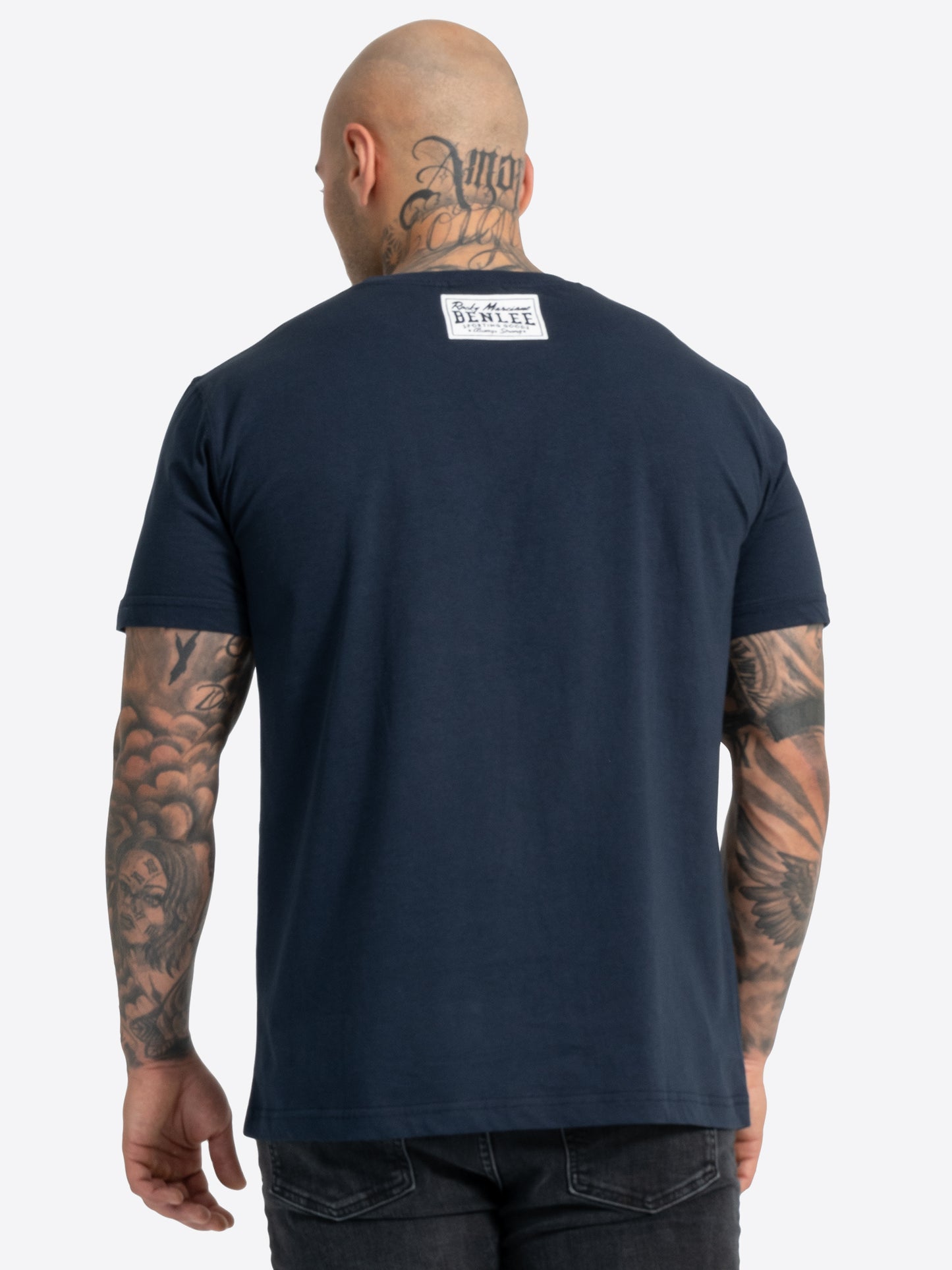 BENLEE 190104 Retro Logo T-Shirt - Dunkel Navy