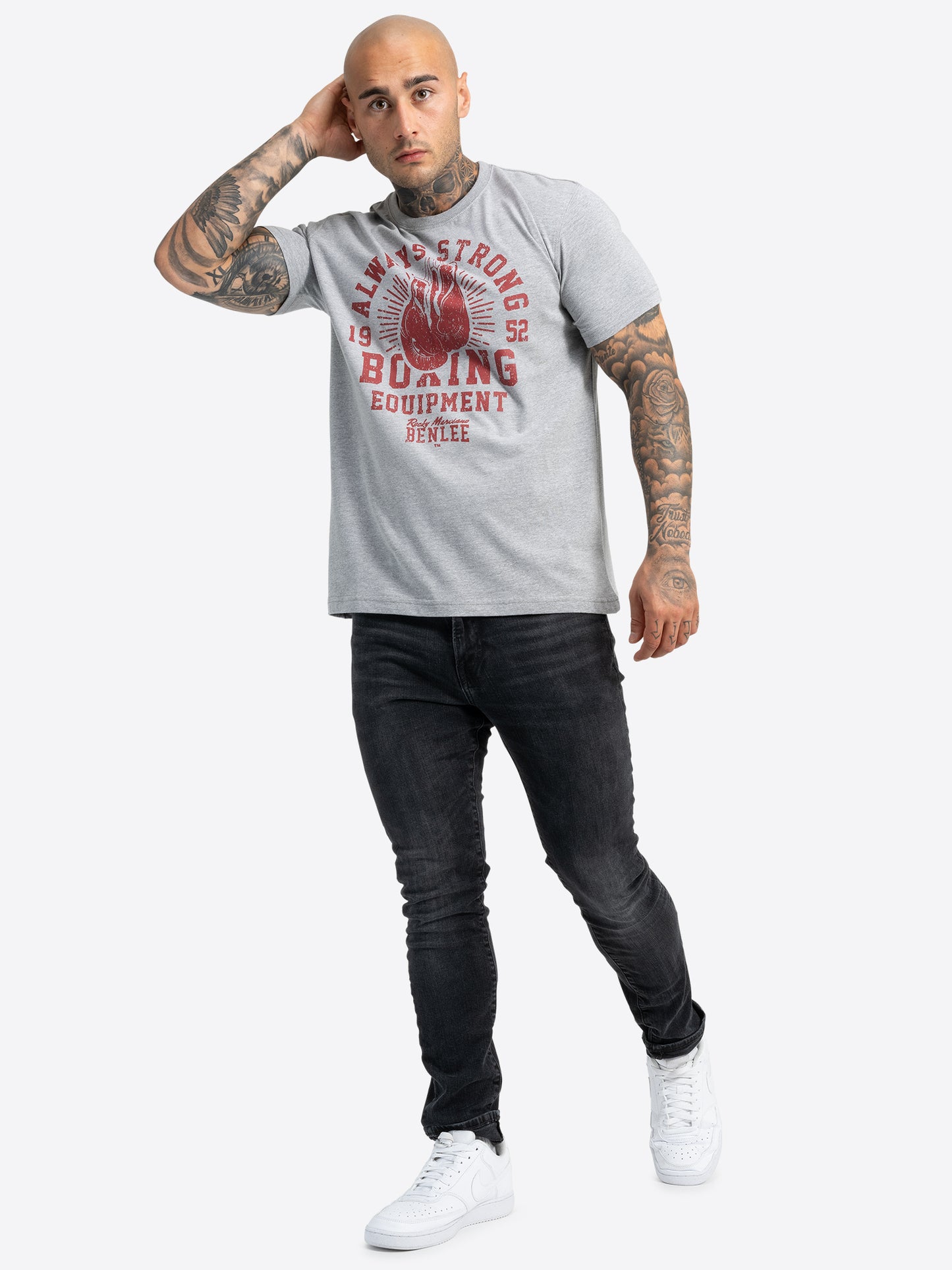 BENLEE 190727 Equipt T-Shirt Marl Grey