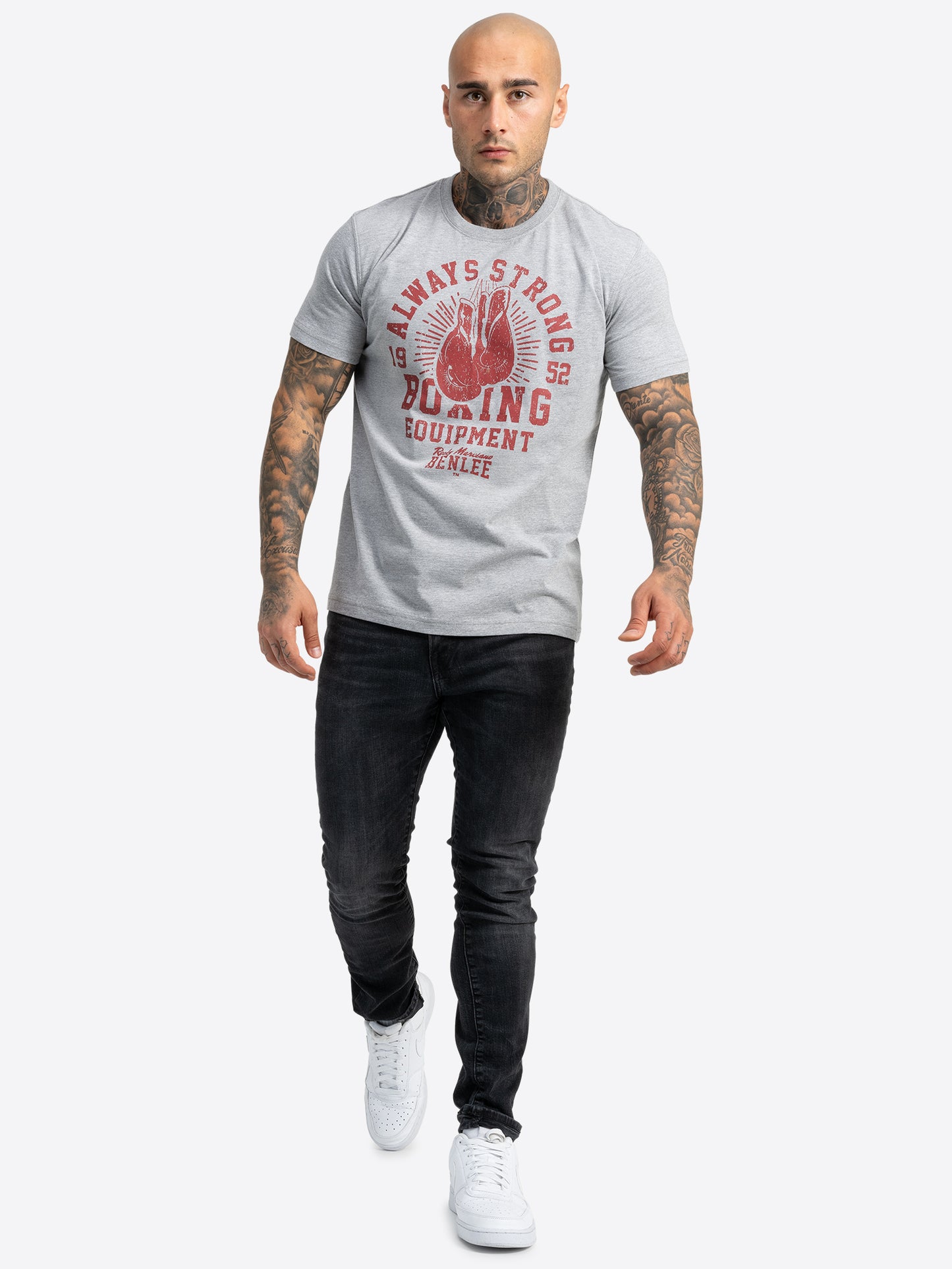 BENLEE 190727 Equipt T-Shirt Marl Grey