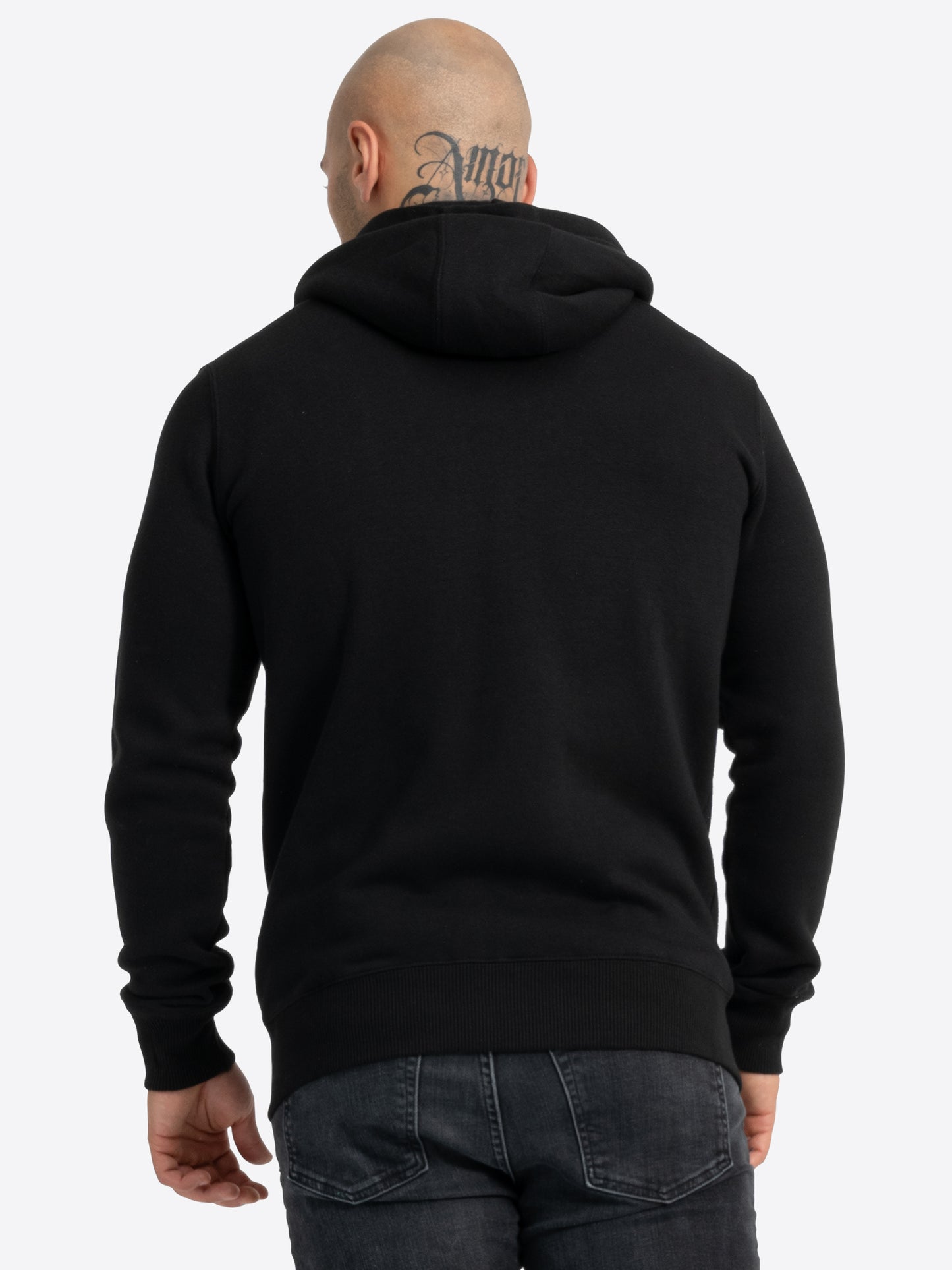 BENLEE 190732 Chest Logo Kapuzensweatjacke - Schwarz