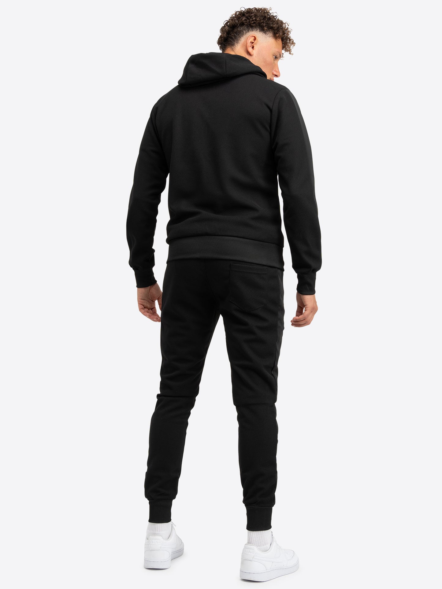 BENLEE 190732 Chest Logo Kapuzensweatjacke - Schwarz