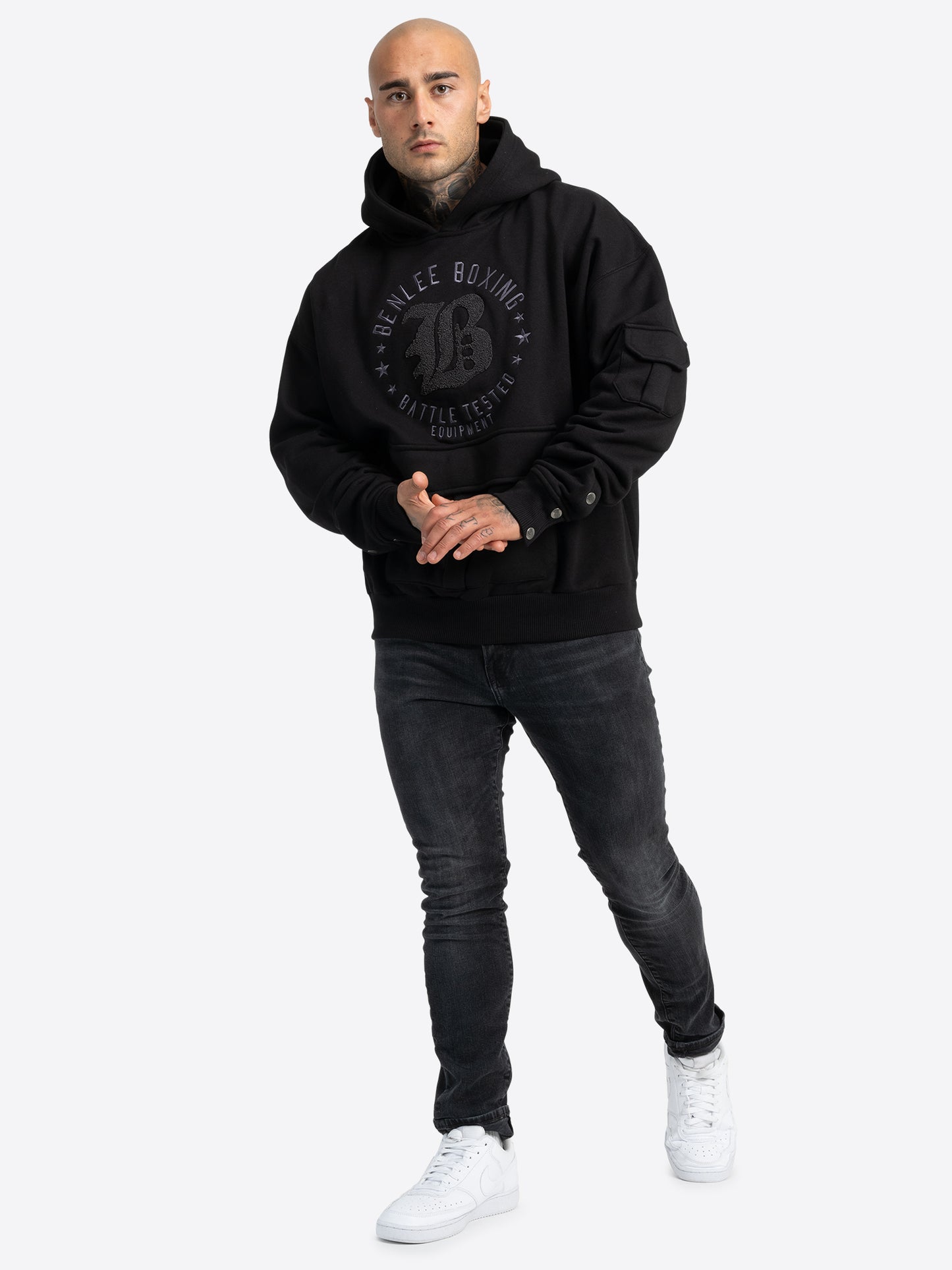 BENLEE 190756 Mitchell Kapuzenpullover - Schwarz