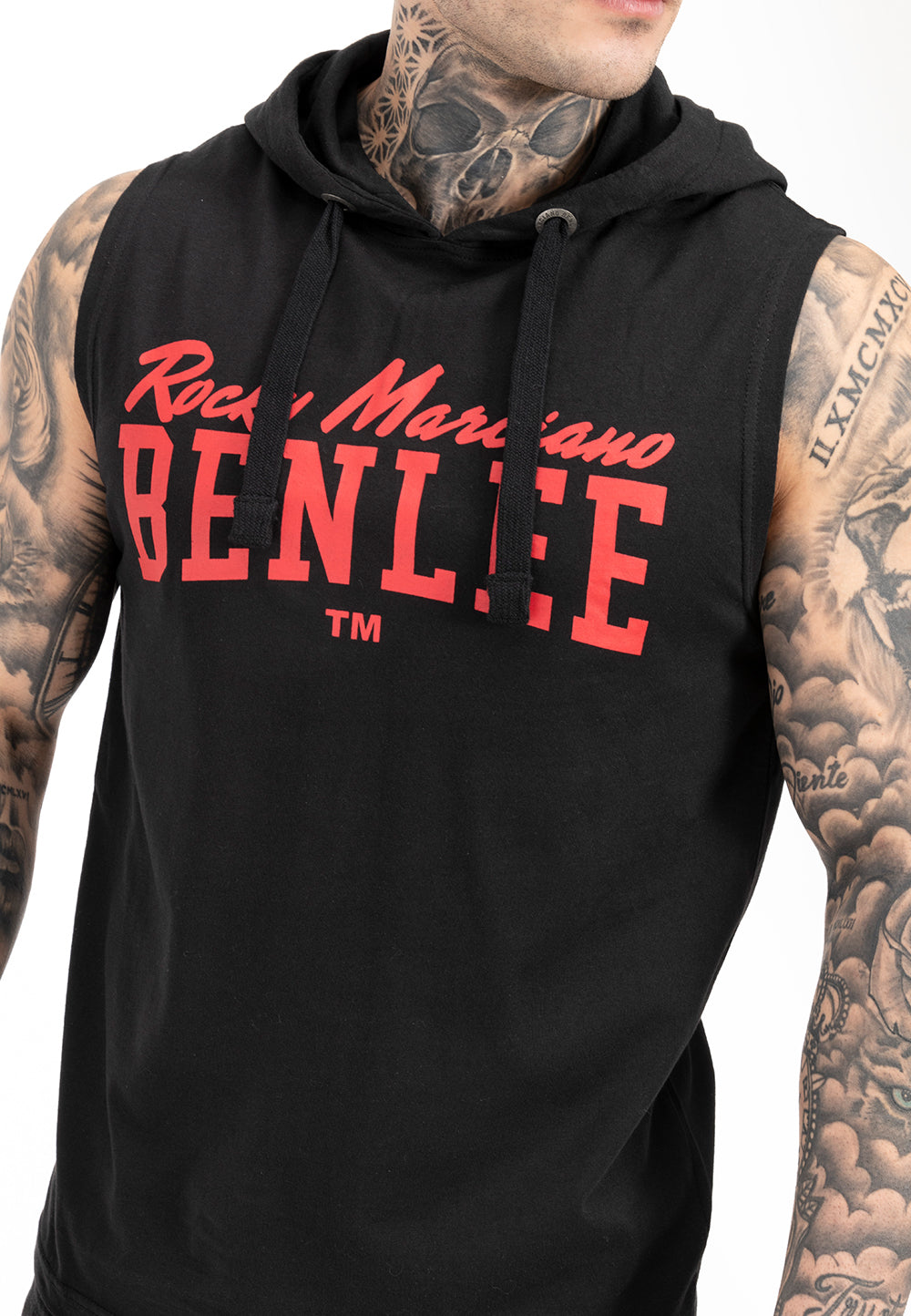 BENLEE 190775 Darry Aermelloses Kapuzenshirt - Schwarz