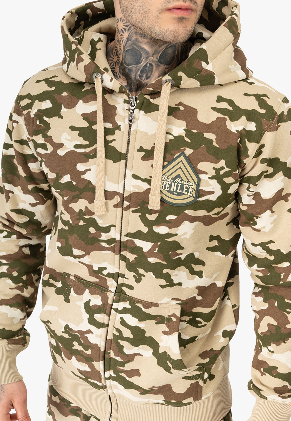 BENLEE 190784 Frasen Kapuzensweatjacke - Camo Desert
