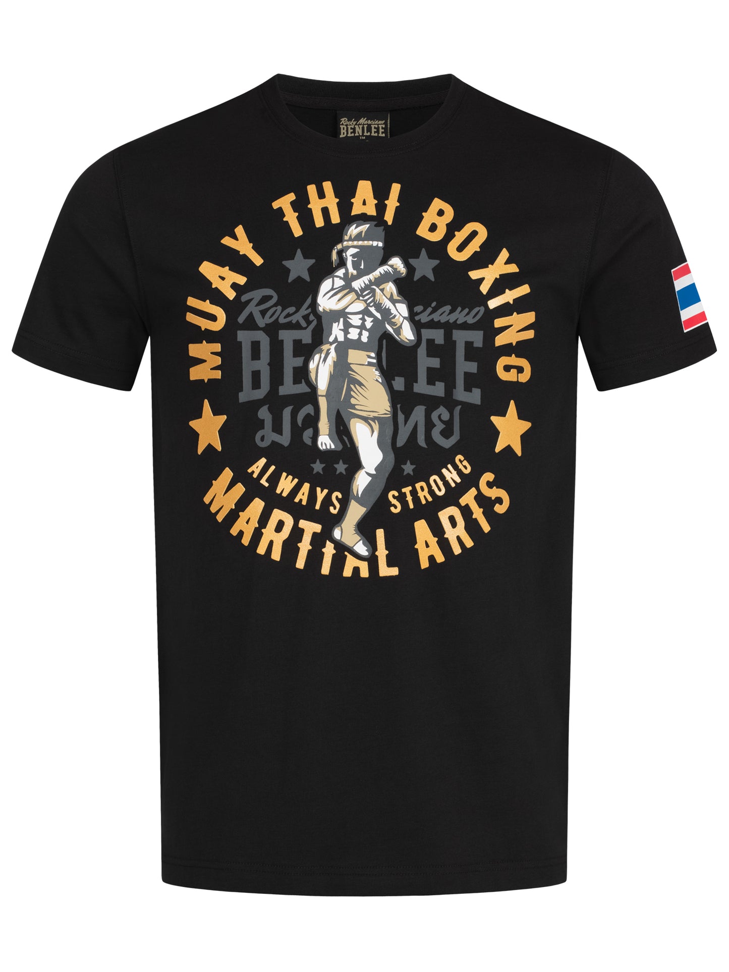 BENLEE Herren T-Shirt Schwarz Muay Thai Boxing Print