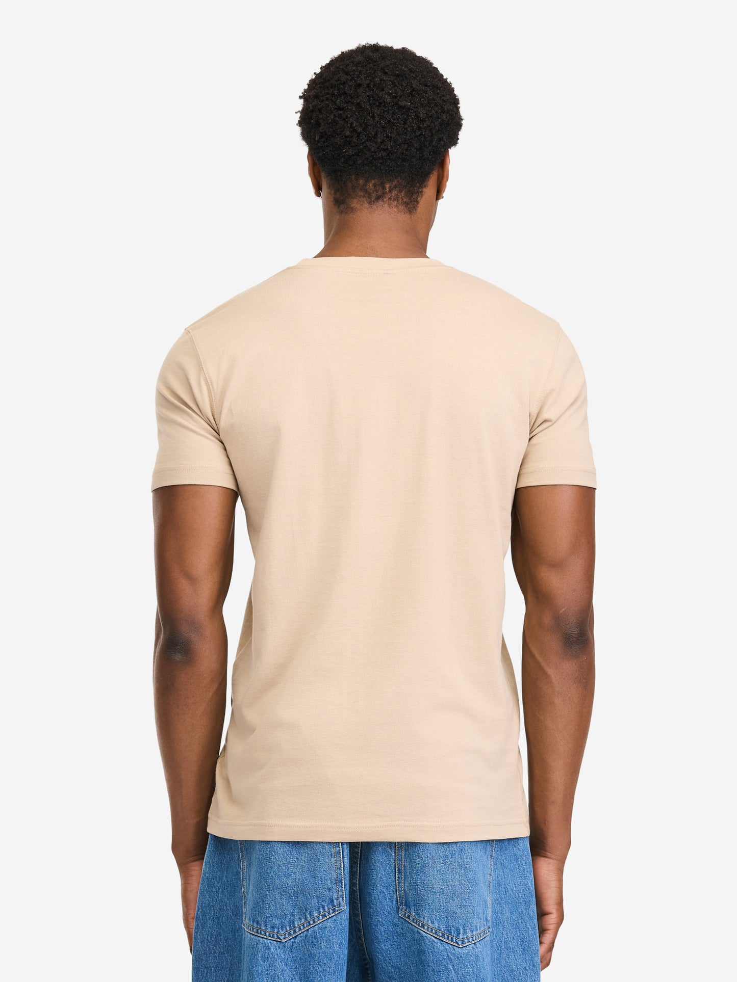 Benlee Herren T-Shirt sand mit Vintage-Logo-Print, normale Passform
