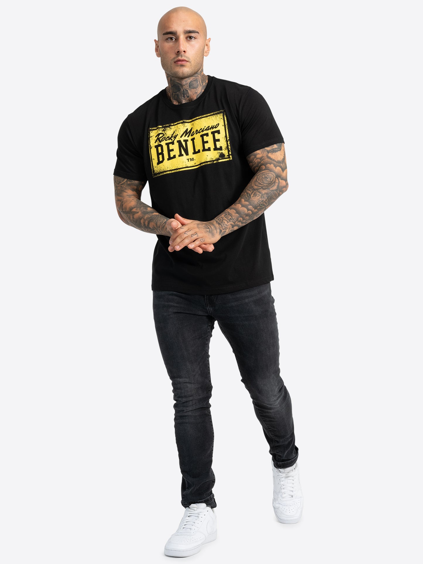 BENLEE 191085 Boxlabel T-Shirt Schwarz