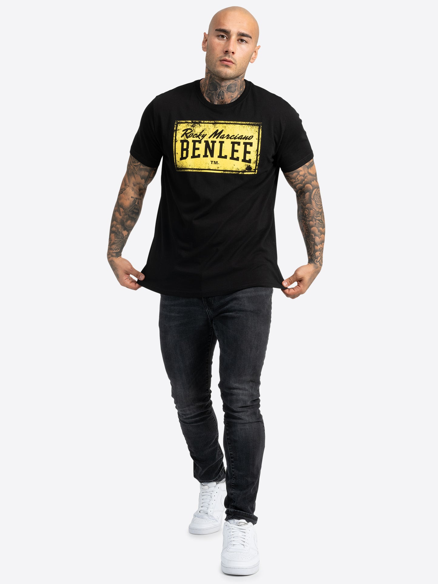 BENLEE 191085 Boxlabel T-Shirt Schwarz