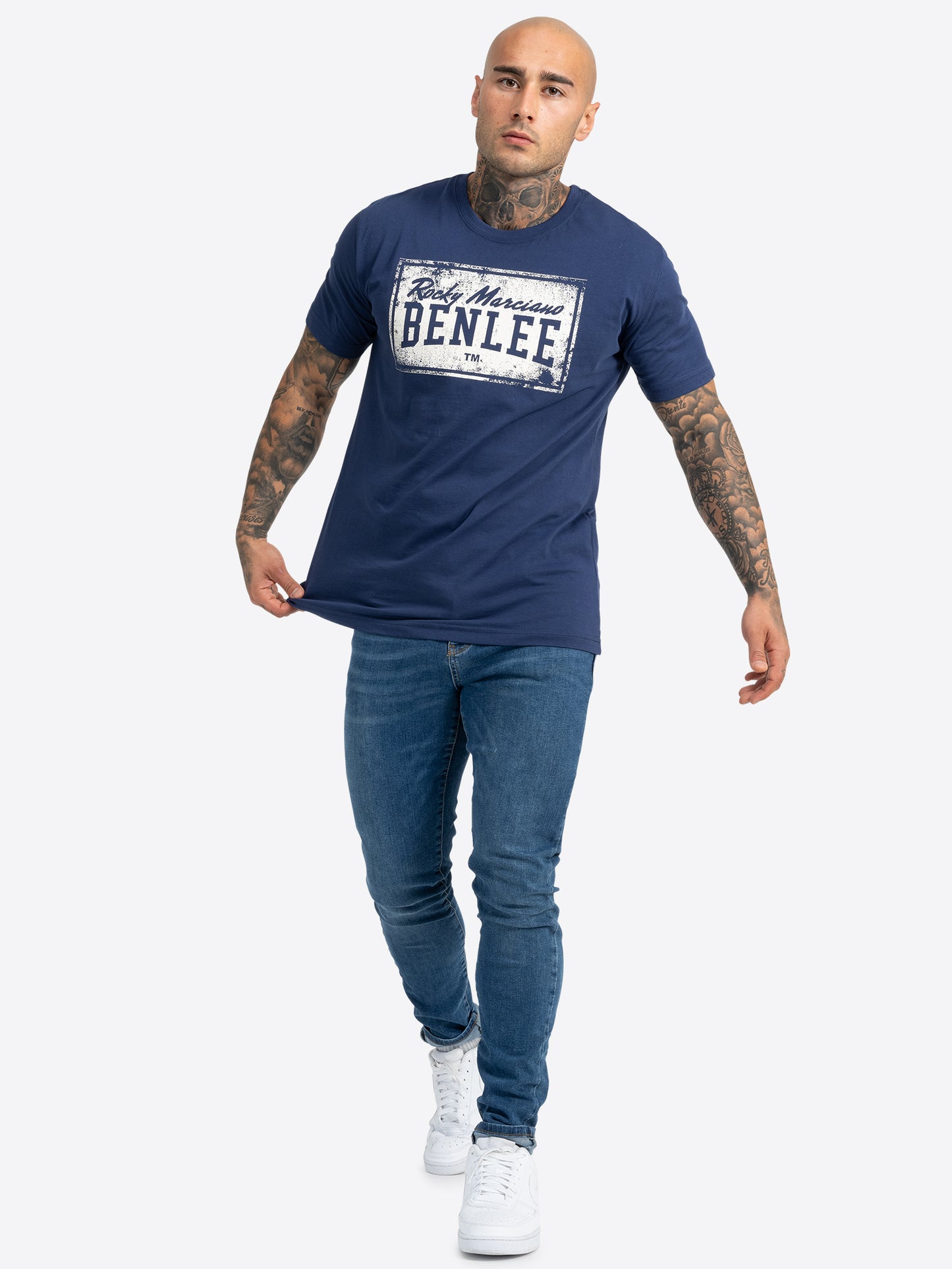 BENLEE 191085 Boxlabel T-Shirt Navy