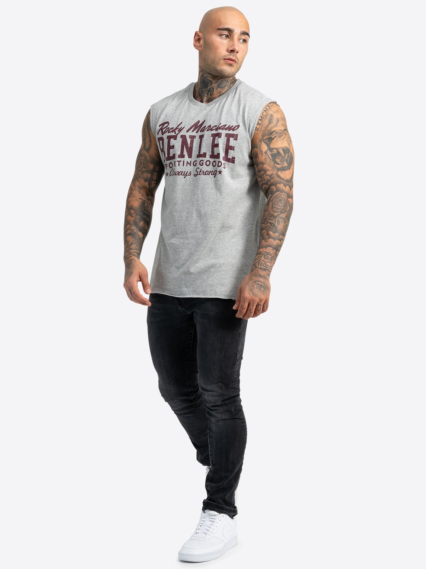 BENLEE 191091 Lastarza Singlet Marl Grey