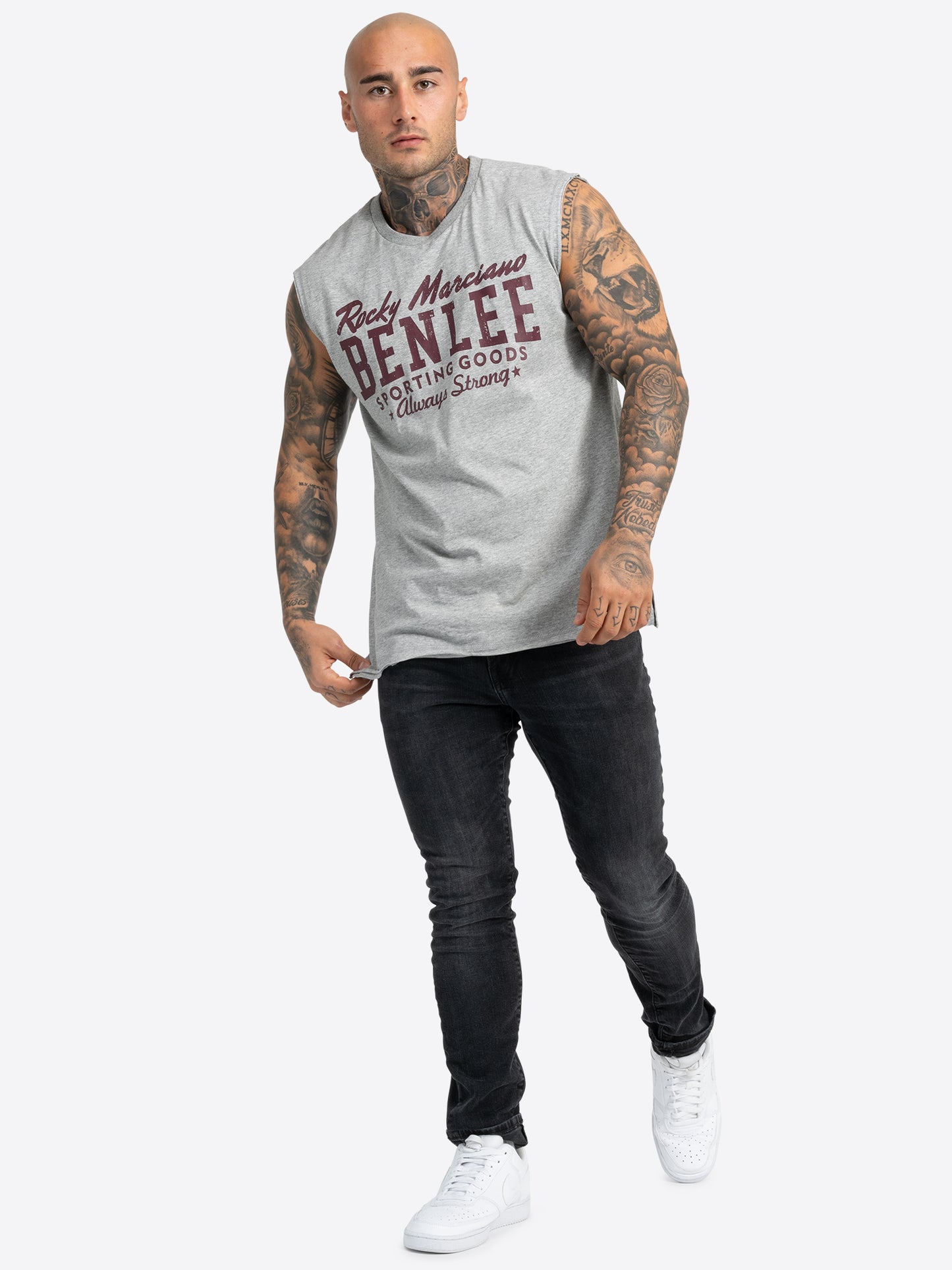 BENLEE 191091 Lastarza Singlet Marl Grey