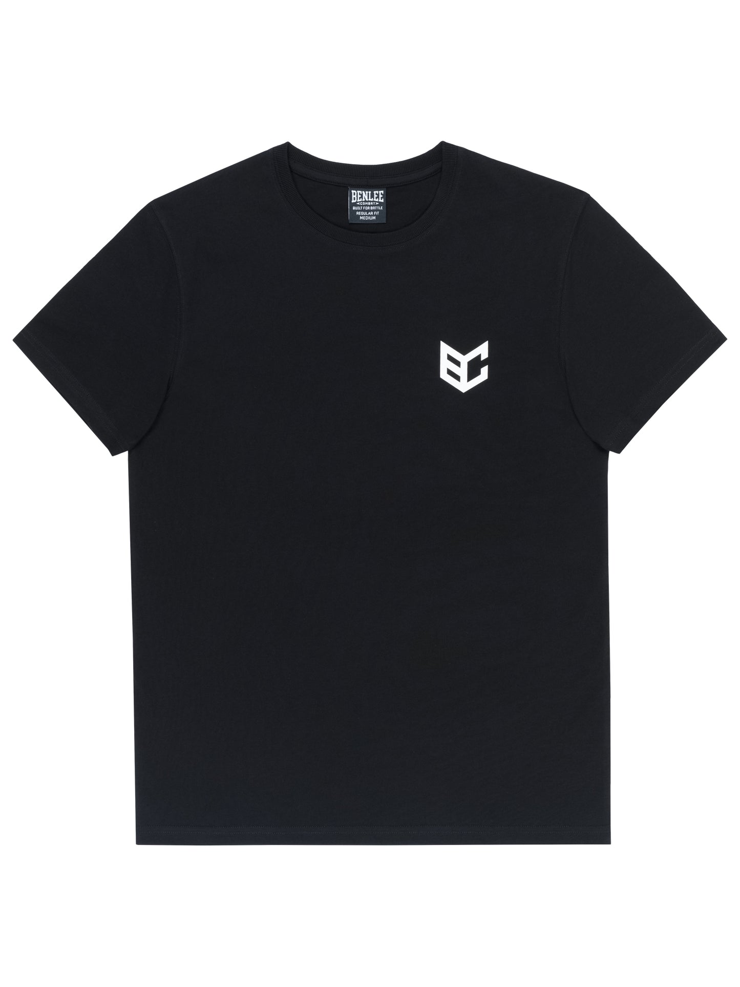 Schwarzes BENLEE Herren T-Shirt mit kleinem Logo-Druck auf der Brust.