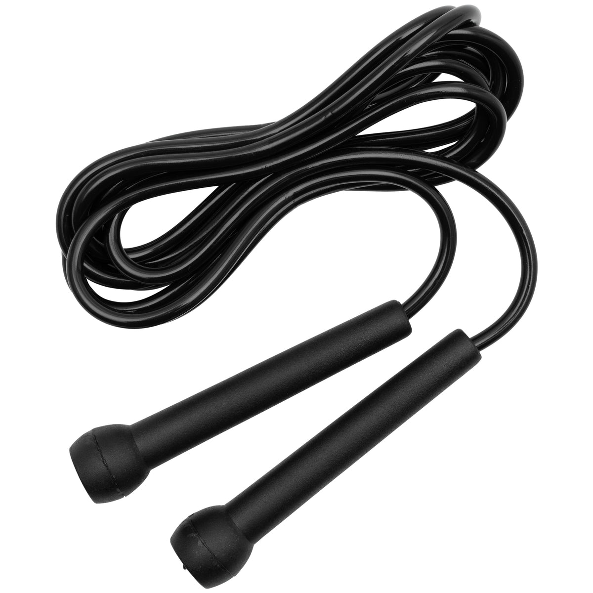 BENLEE Springseil in Schwarz, 2.8m lang aus Gummi.