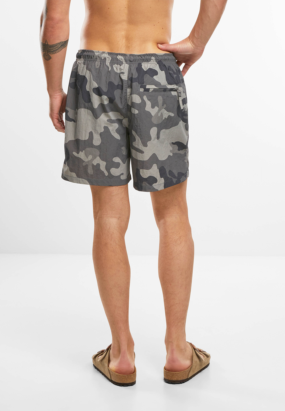 BRANDIT Swimshort Basic Grey Camo