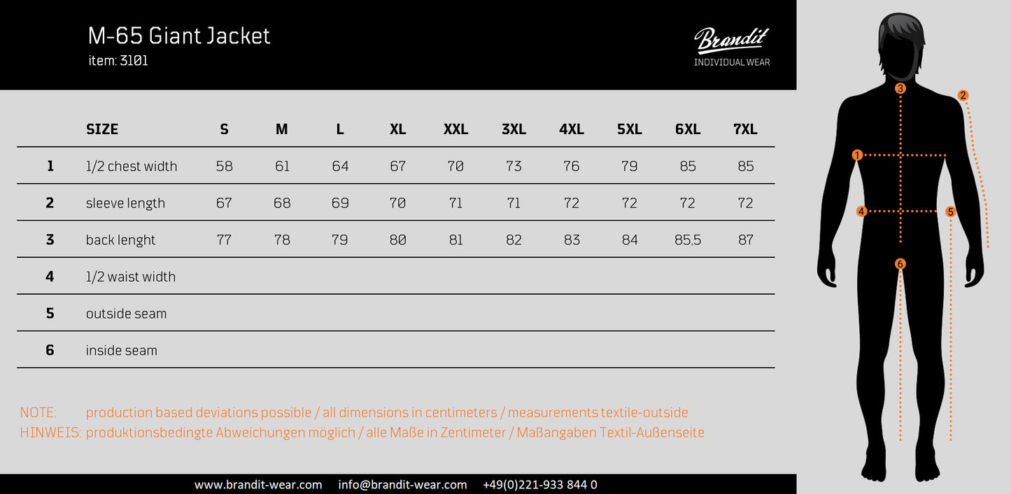 BRANDIT M65 Giant Jacket schwarz
