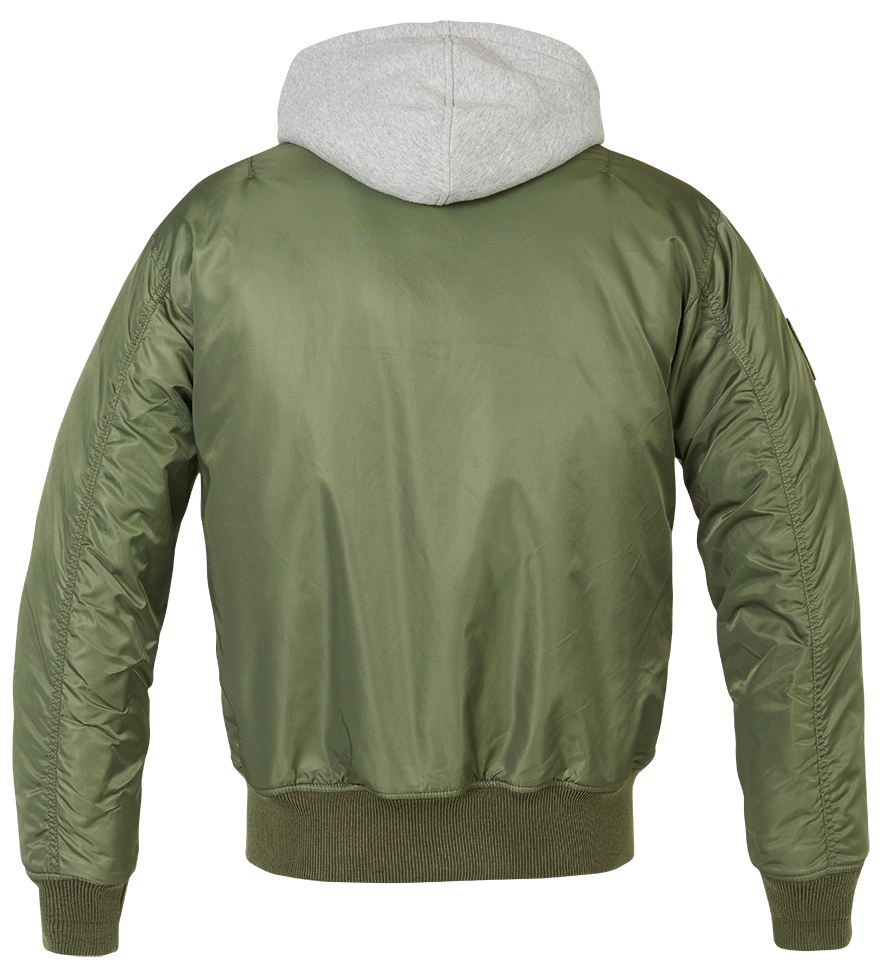 BRANDIT MA1 Hooded Jacket olive/grau