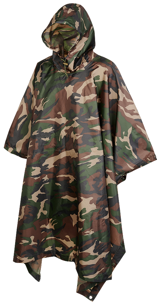 Brandit Ripstop Poncho woodland