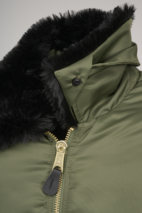 BRANDIT MA2 Fur Collar Jacket olive