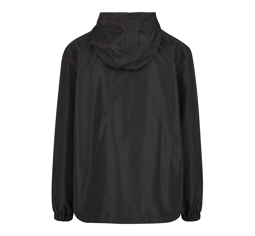 Brandit Light Windbreaker Schwarz: Leichte Herrenjacke mit Kapuze, Frontzip, Reißverschlusstaschen & geradem Schnitt