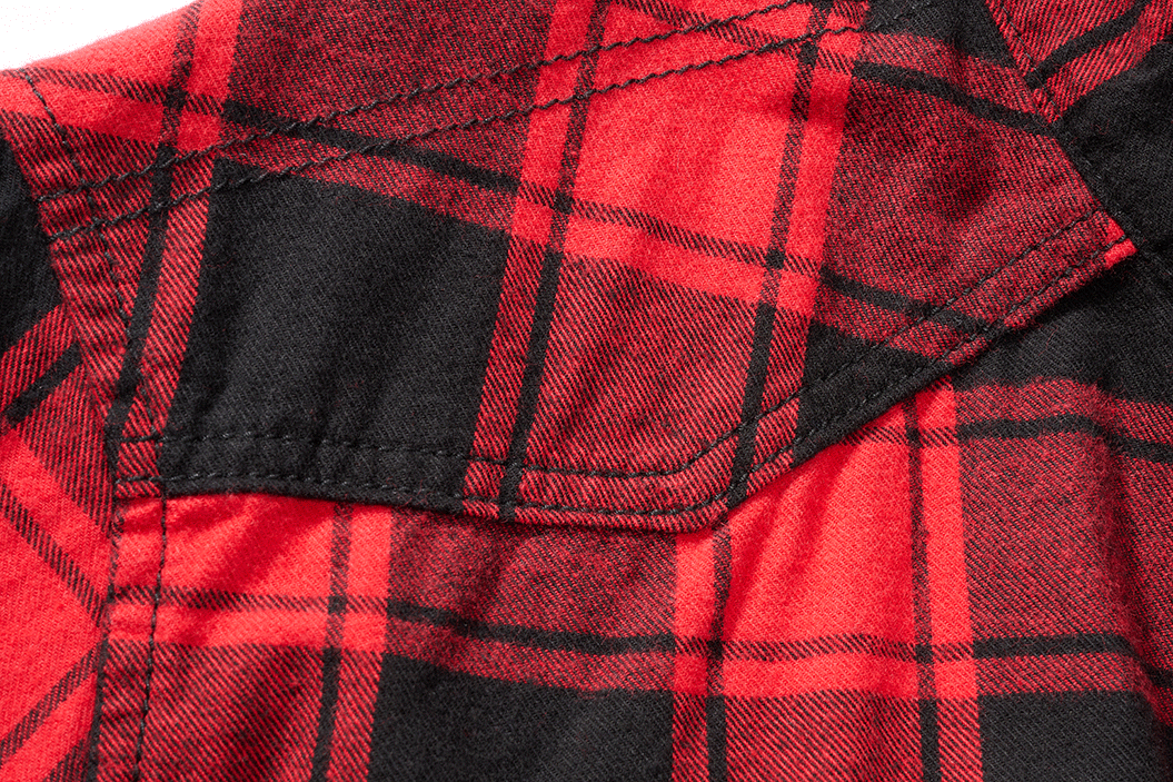 BRANDIT Check Shirt Short Sleeve- Rot/Schwarz