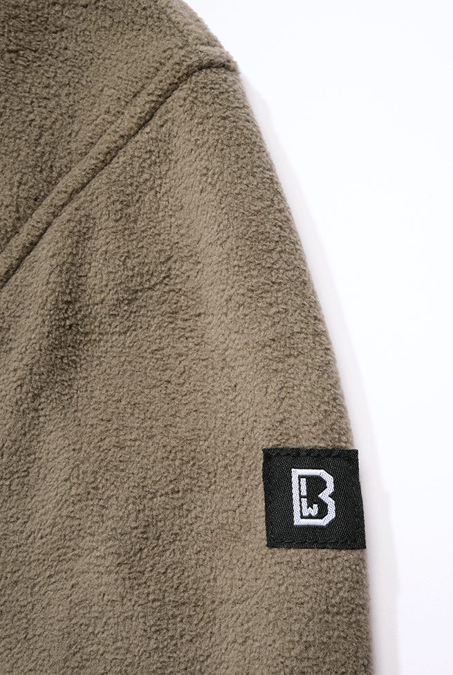 BRANDIT Fleece Troyer Pullover Olive