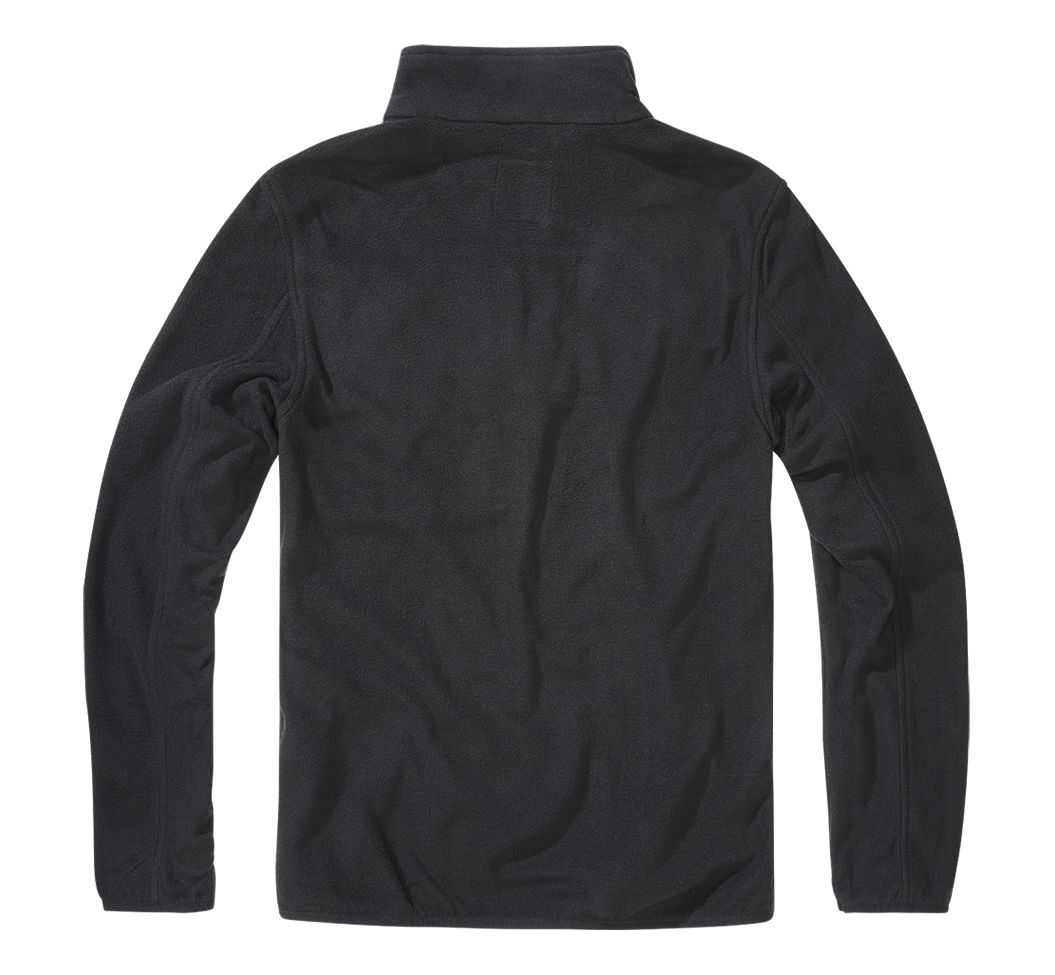 BRANDIT Fleece Troyer Pullover Schwarz