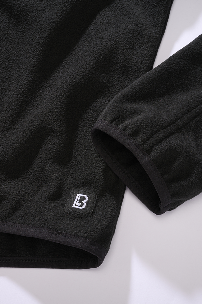 BRANDIT Fleece Troyer Ripstop Schwarz