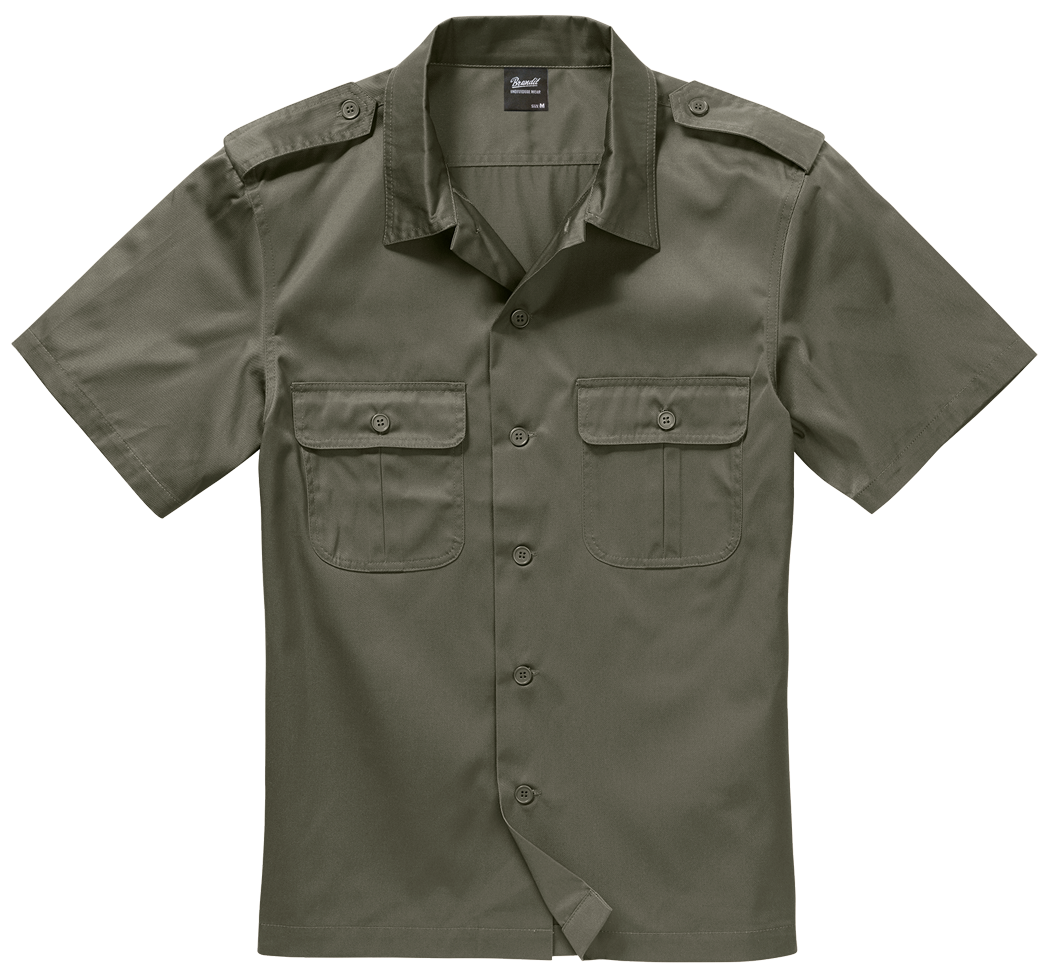 BRANDIT US Shirt Short Sleeve Olive