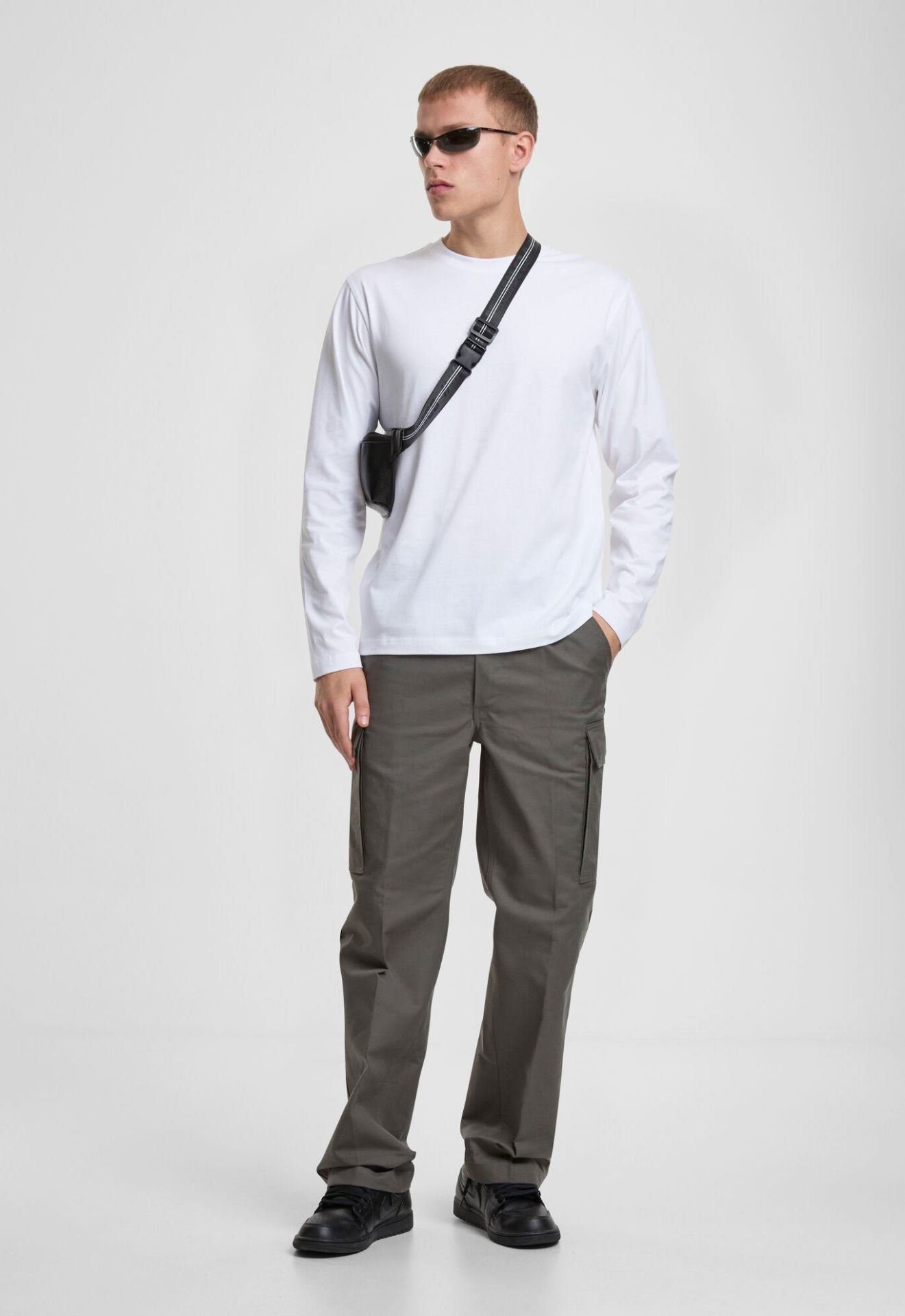 BRANDIT Premium Longsleeve T-Shirt Weiss