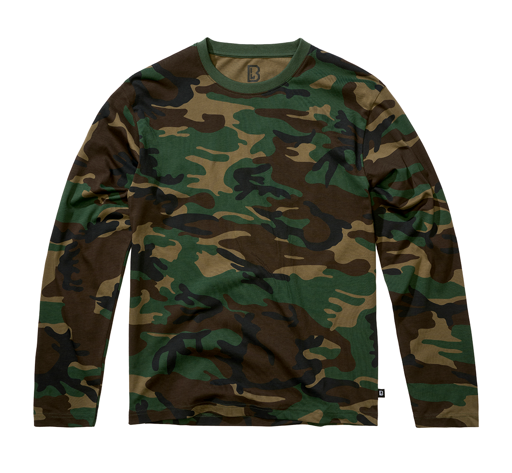 BRANDIT Premium Longsleeve T-Shirt Woodland