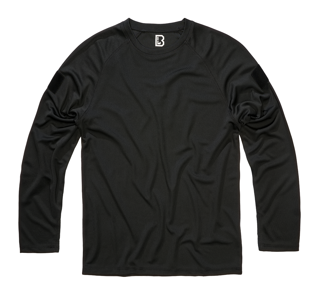 BRANDIT Quickdry Shirt Longsleeve Schwarz