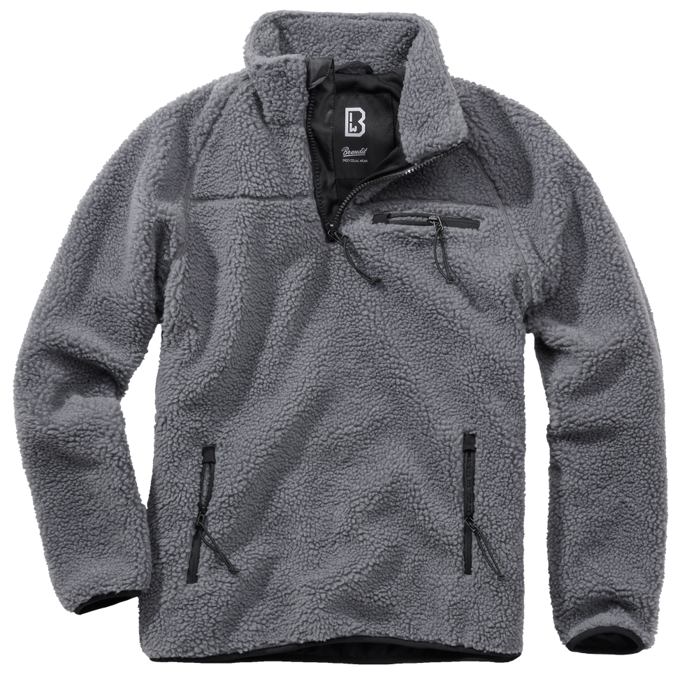 BRANDIT Teddyfleece Troyer Pullover Troyer Anthracite