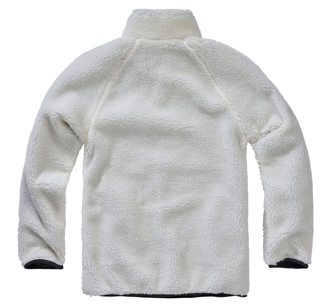 BRANDIT Teddyfleece Troyer Pullover Troyer Weiss