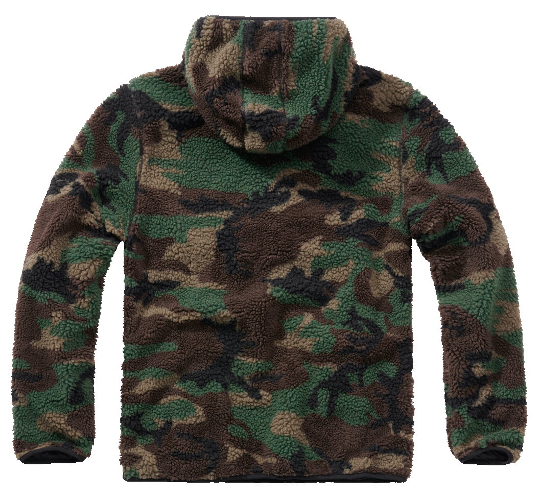 BRANDIT Teddyfleece Worker Pullover Troyer Woodland