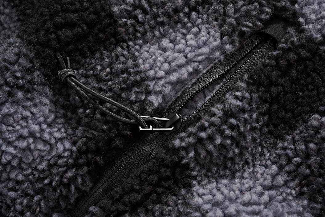 BRANDIT Teddyfleece Worker Jacket Schwarz/Grau