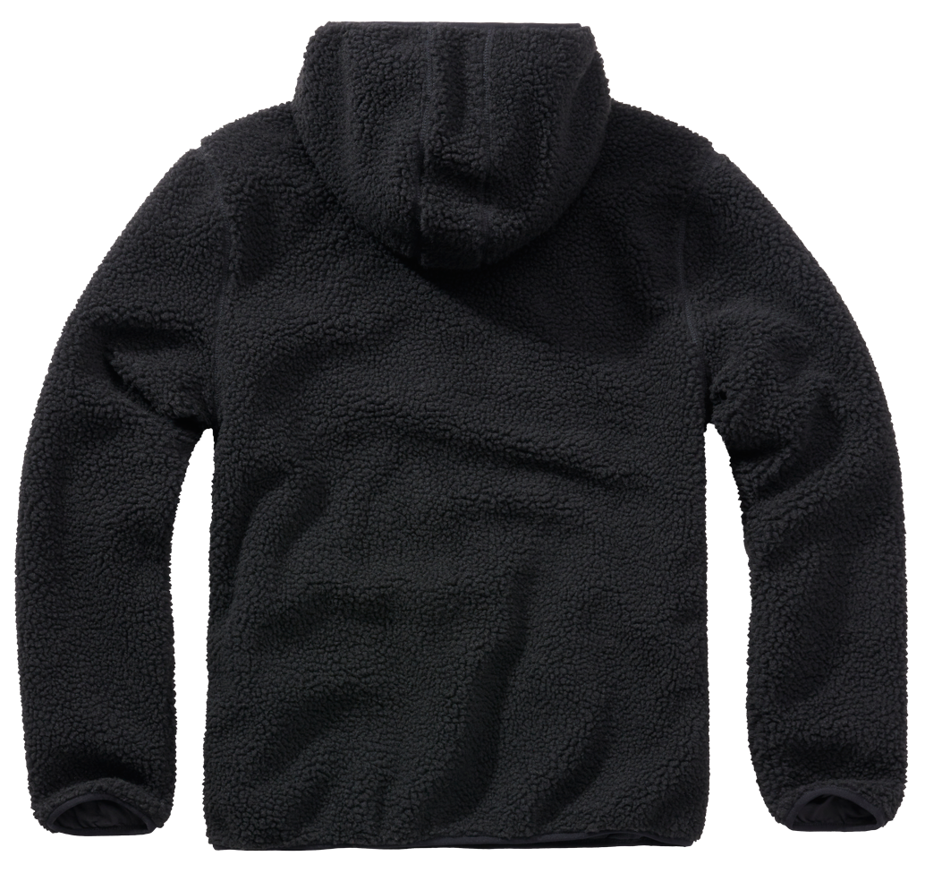 BRANDIT Teddyfleece Worker Pullover Troyer Schwarz