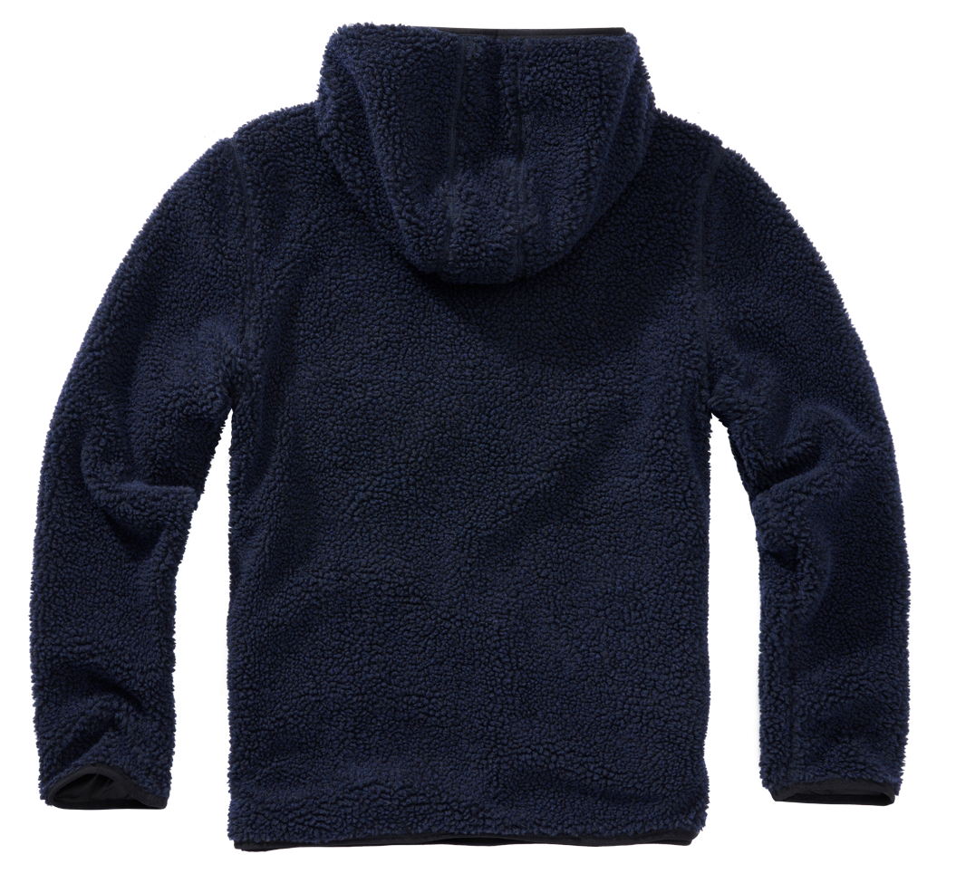 BRANDIT Teddyfleece Worker Pullover Troyer Navy