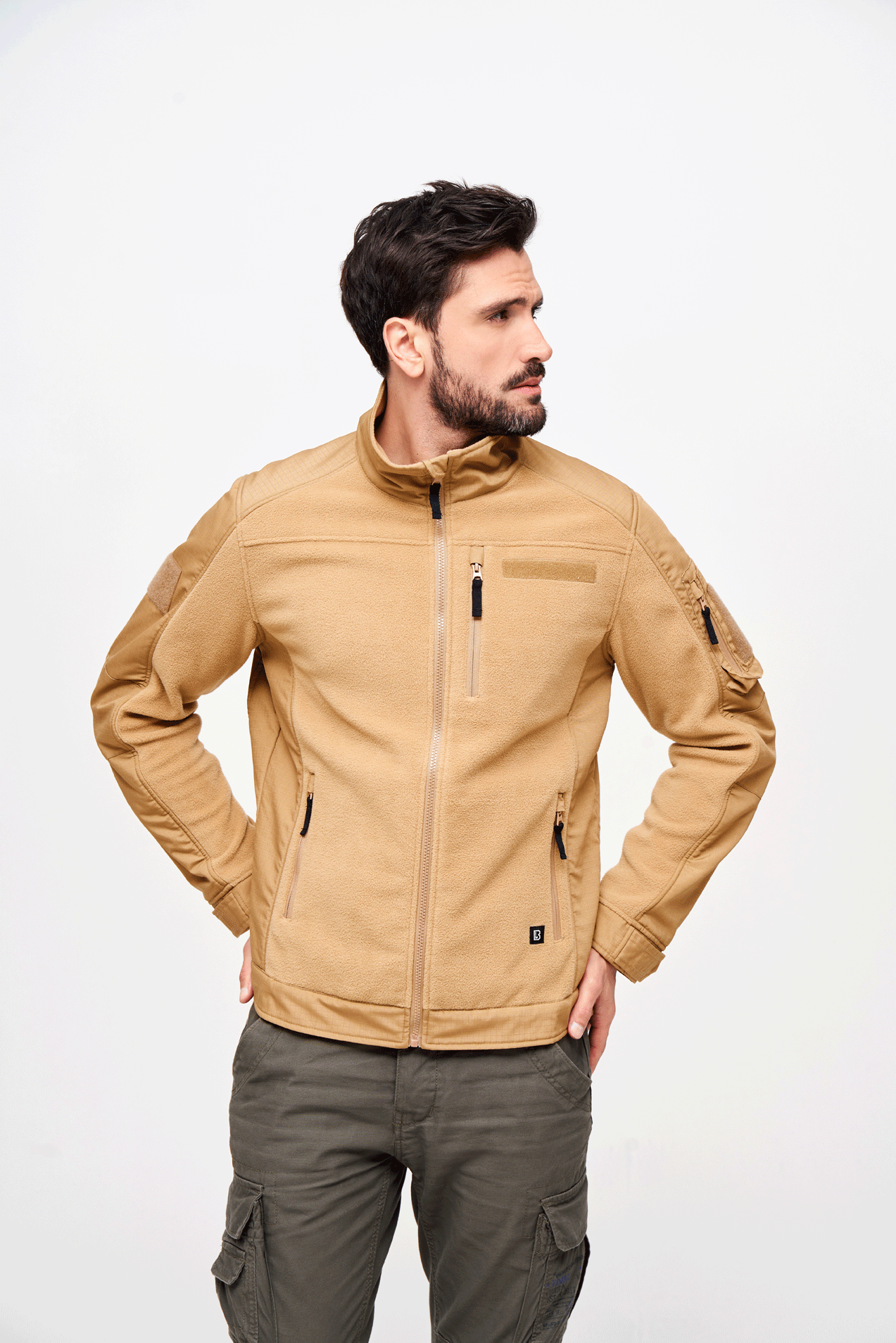 BRANDIT Fleece Ripstop Jacket Camel