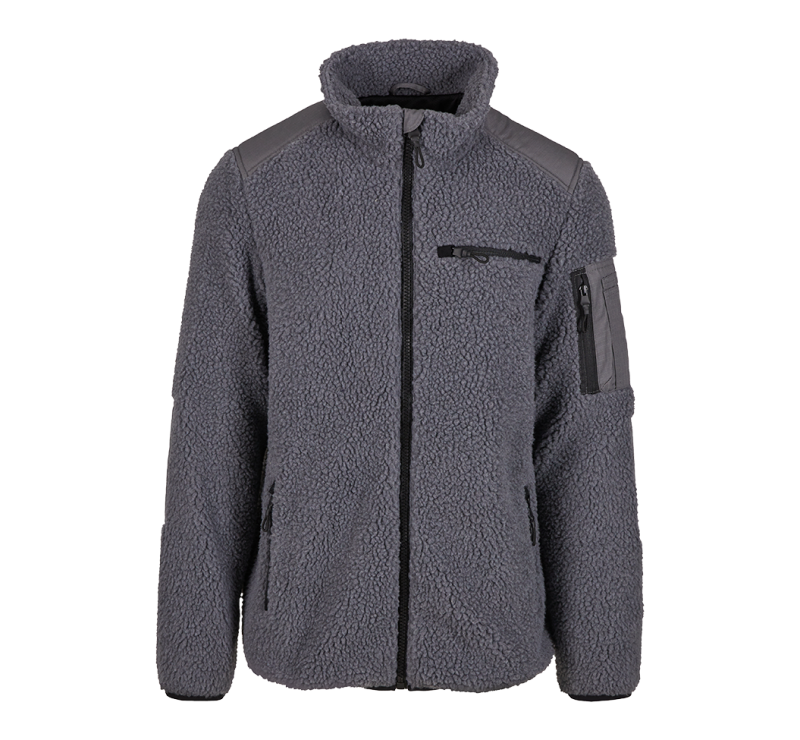 BRANDIT Ramble Teddyfleece Jacket Anthracite