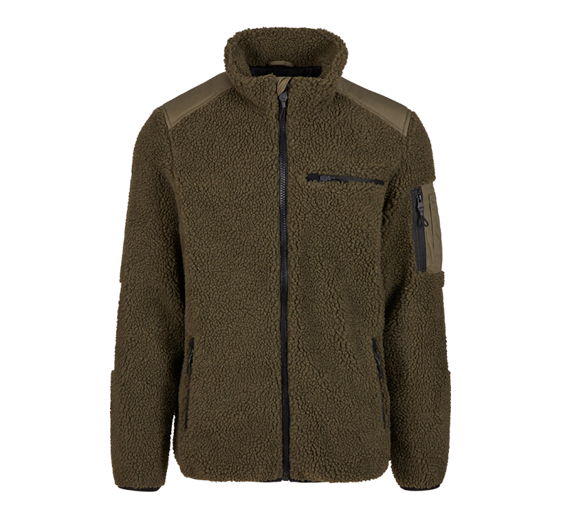 BRANDIT Ramble Teddyfleece Jacket Olive