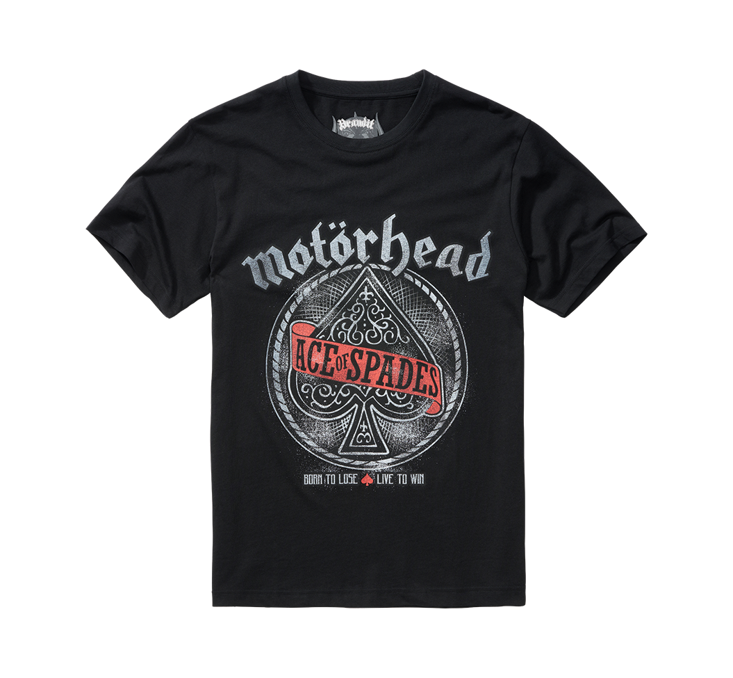 BRANDIT Motörhead T-Shirt Ace of Spade Schwarz