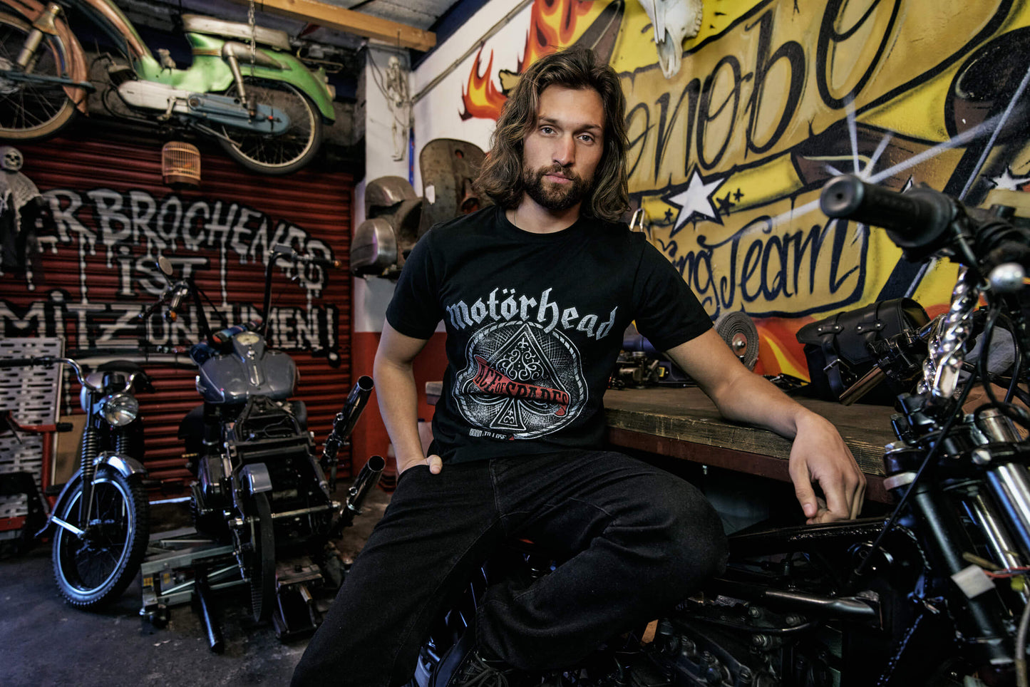 BRANDIT Motörhead T-Shirt Ace of Spade Schwarz