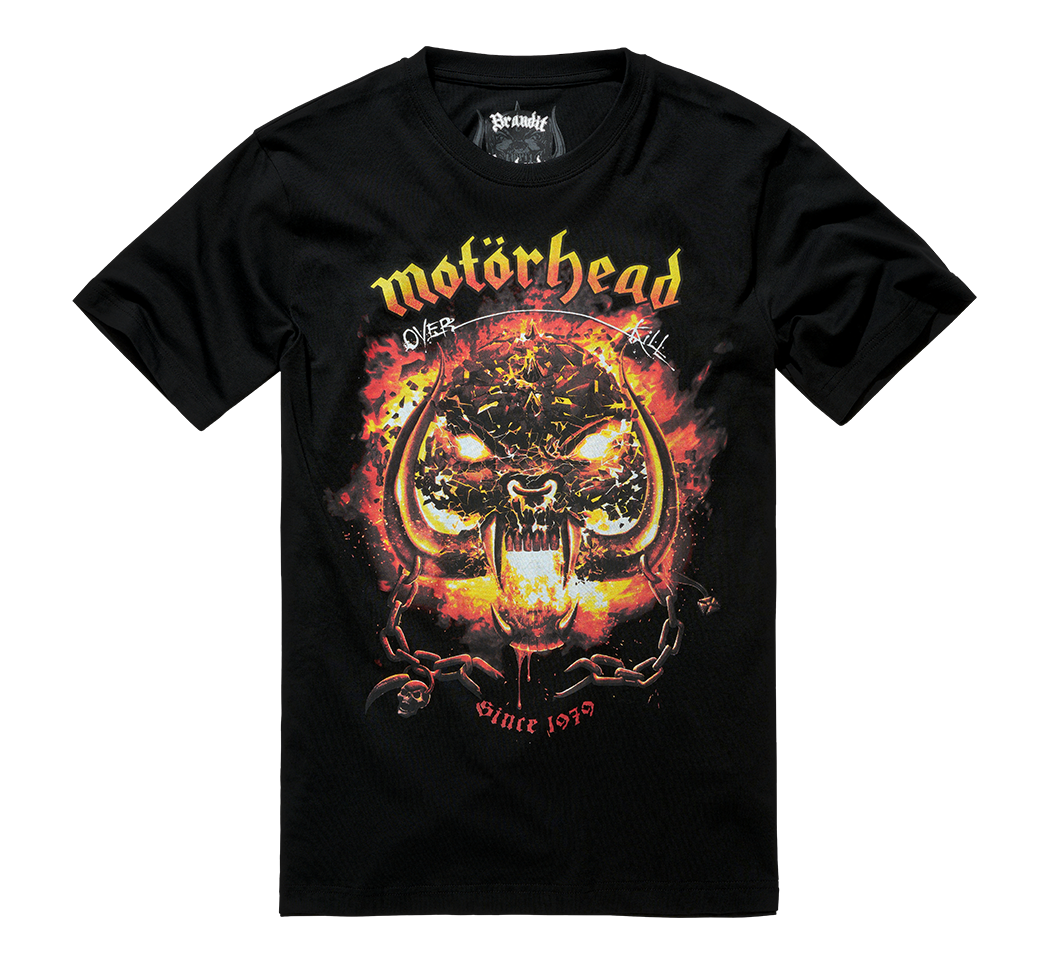 BRANDIT Motörhead T-Shirt Overkill Schwarz