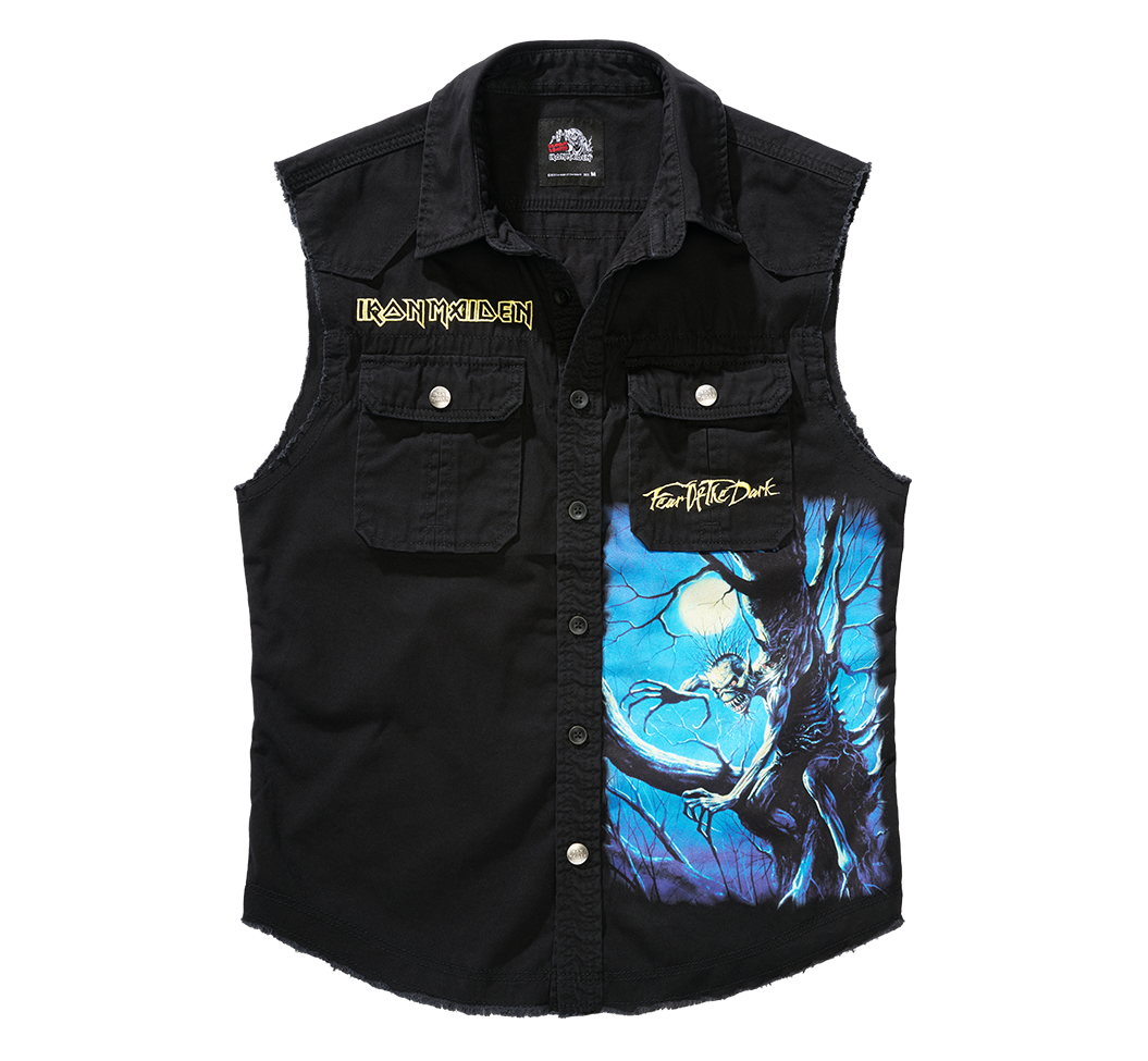 Iron Maiden Vintage Shirt Gilet Sleeveless Fotd Schwarz