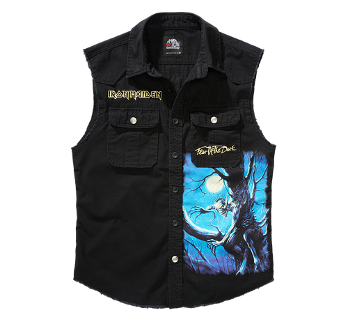 Iron Maiden Vintage Shirt Gilet Sleeveless Fotd Schwarz