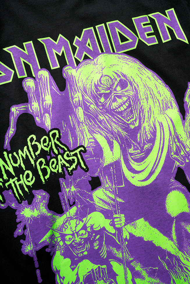 Brandit Iron Maiden T-Shirt Number Of The Beast I Schwarz