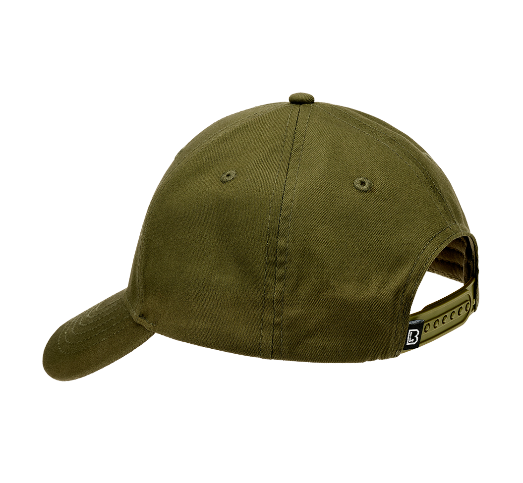 Olive Brandit Basecap, hochwertig verarbeitet, verstellbar mit Kunststoffverschluss