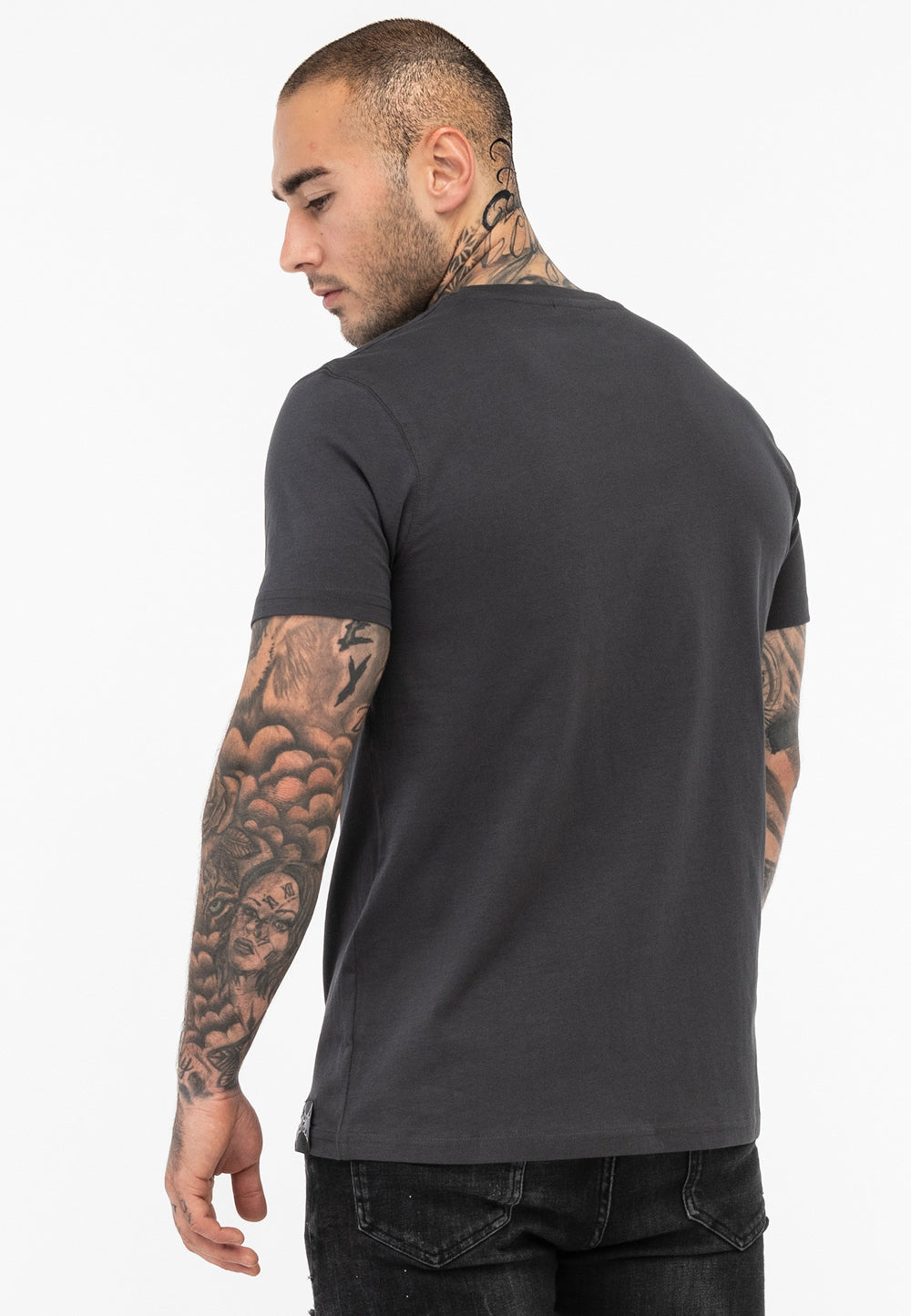 Tapout 940005 LIFESTYLE BASIC TEE Artikel 940005 T-Shirt - Anthracite