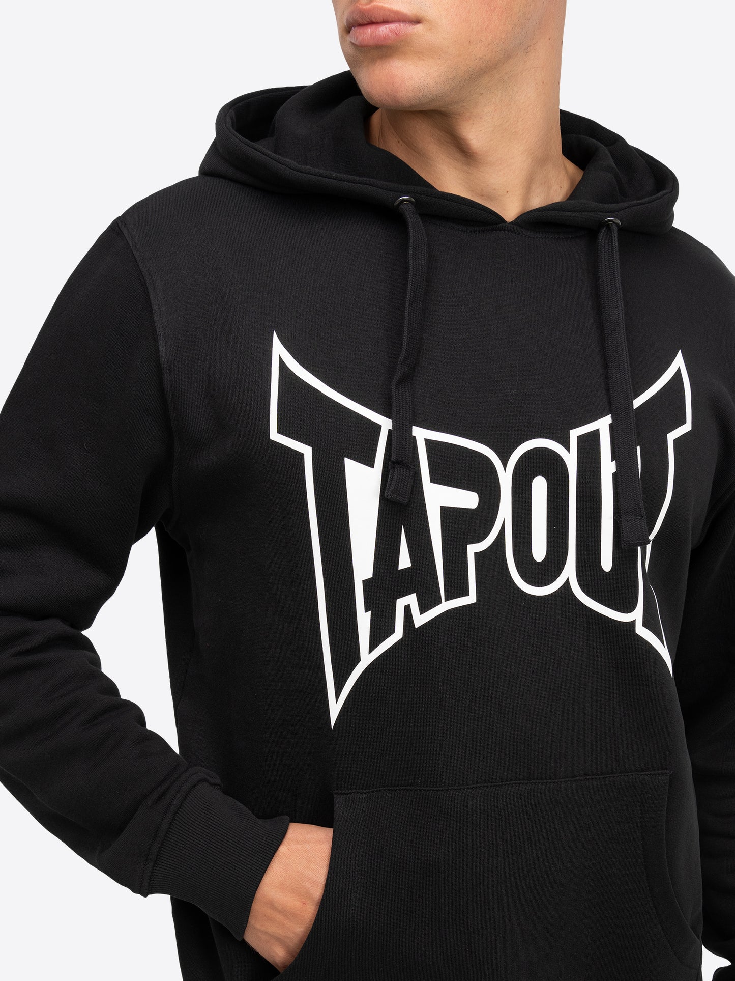Tapout LIFESTYLE BASIC HOODIE 940006 Kapuzensweatshirt - Black
